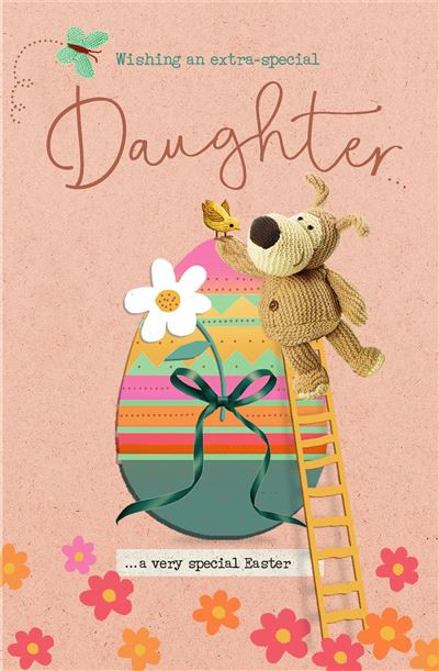 Boofle On Ladder Daughter Easter Card - Occasion Cards