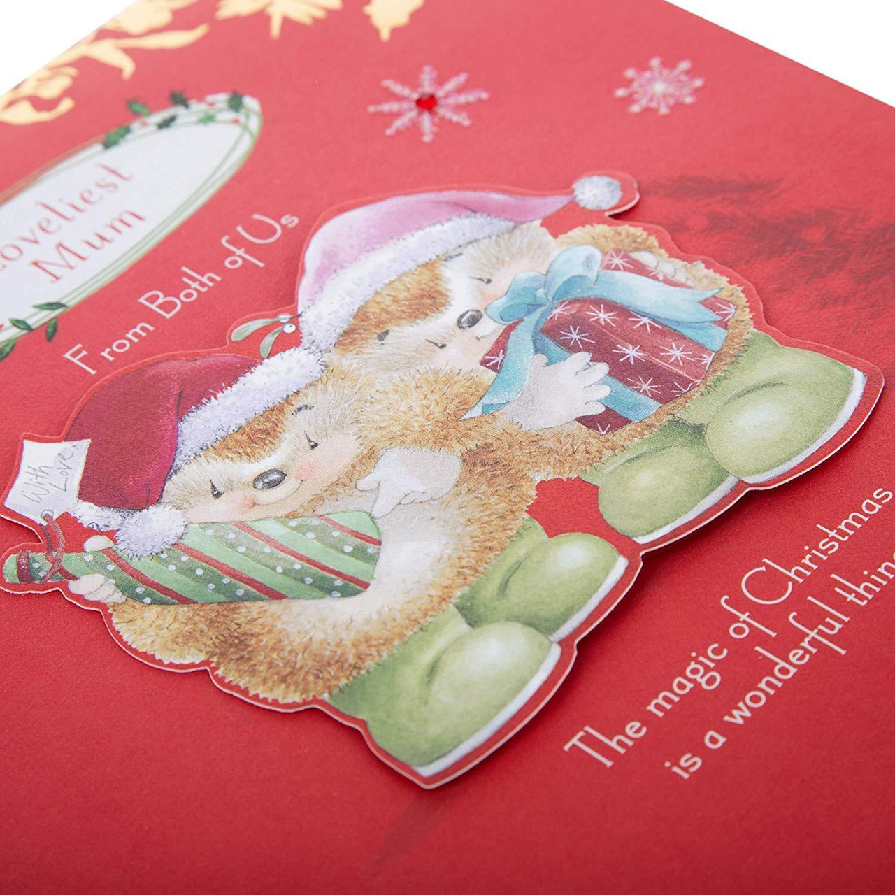 Handgemachte Weihnachtskarte „Rotkehlchen Im Baum“ Für Mama – Persönlich & Einzigartig