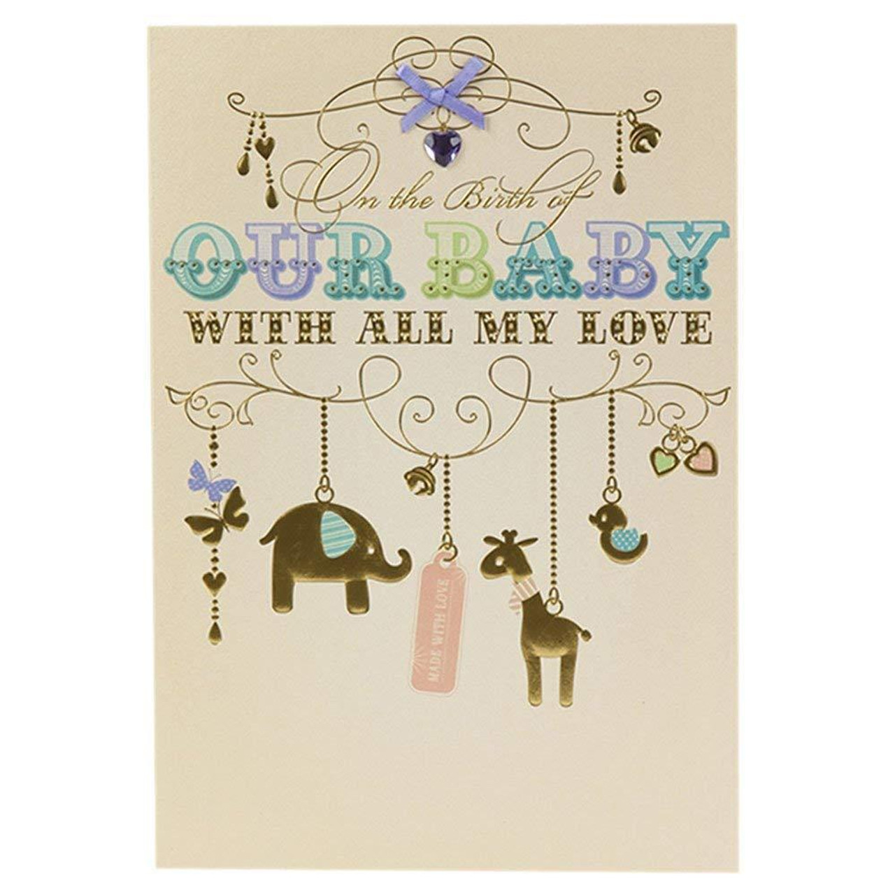 Hallmark New Baby Card I Love You So Much Medium Occasion Cards
