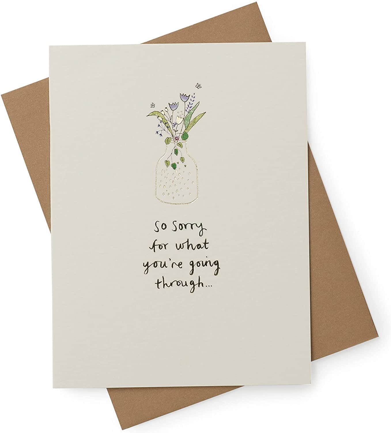 Thinking of You Sympathy Floral Card - Occasion Cards