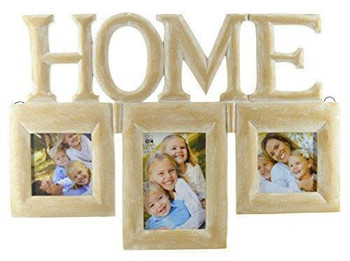 Juliana Home Living 47cm Carved Wood Triple Photo Frame - HOME