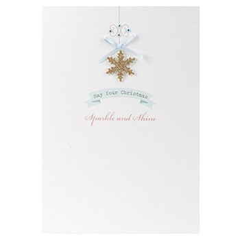 Hallmark Christmas Card 'Sparkle And Shine' Medium