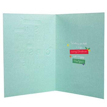 Hallmark Christmas Card To Son & Partner 'Happy New Year' Medium