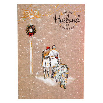 Hallmark Christmas Card To Husband 'Wishing You Happiness' Medium