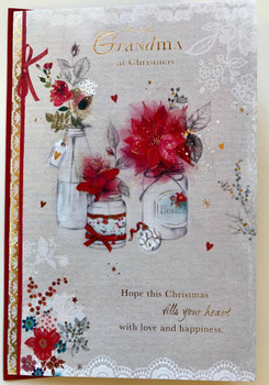 Grandma Festive Wishes Christmas Card
