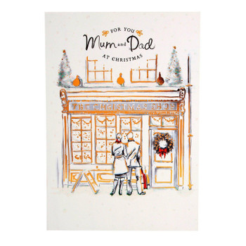Hallmark Christmas Card To Mum & Dad 'The Best Of Everything' - Medium