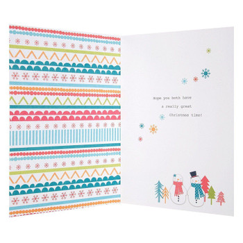 Hallmark Mum and Partner Christmas Card 'Really Great'  Medium