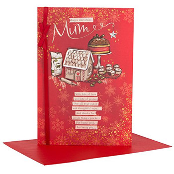Hallmark Christmas Card to Mum 'Sweet and Thoughtful Ways'  Large