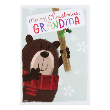 Hallmark Grandma Christmas Card 'Paper Hug'  Medium