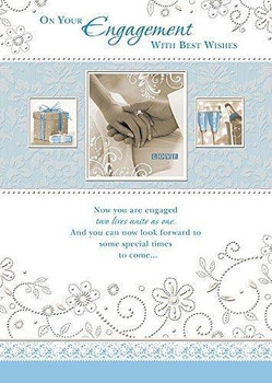 Engagement Congratulations to Both of You Nice Verse New Greeting Card