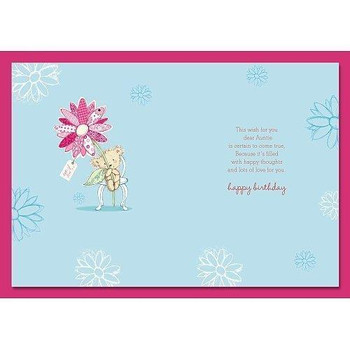 WITH LOVE AUNTIE BIRTHDAY GREETINGS CARD