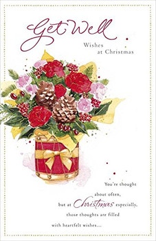 A get Well Wish at Christmas Card