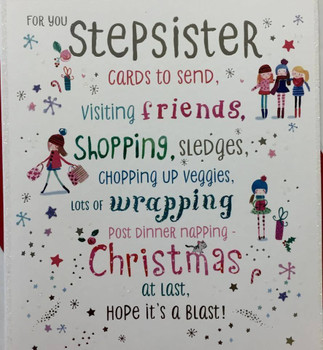 Stepsister Christmas Card