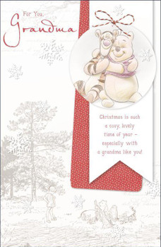 Winnie the pooh for you grandma Christmas card