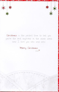 To My Gorgeous Boyfriend Christmas Card