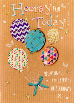 Hooray For Today Birthday Greeting Card Second Nature Yours Truly Cards