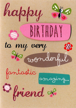 Friend Birthday Greeting Card Second Nature Yours Truly Cards