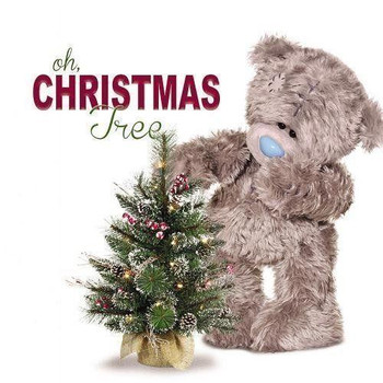 3D Holographic Xmas Tree Me to You Bear Christmas Card