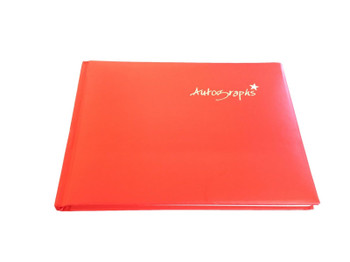 Red Autograph Book 100 pages Signature End of Term School Leavers