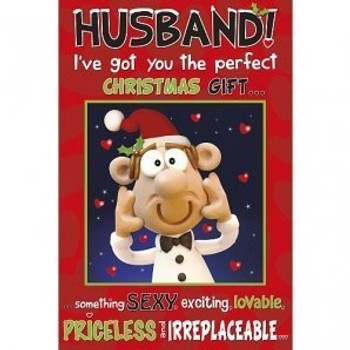 Husband Funny Christmas Card 