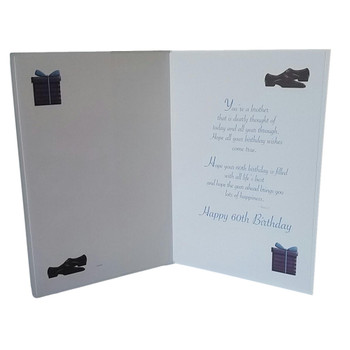 For You Brother Happy 60th Birthday card