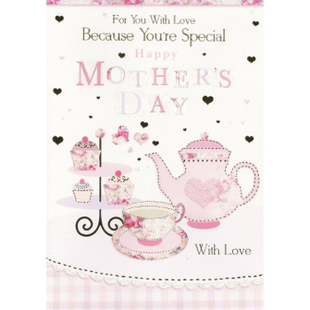For You with love Because you're special Happy Mother's Day card