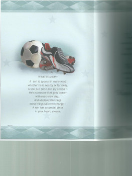 For You Son Shoes And Football Design Birthday Card
