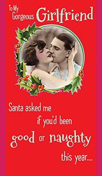 Girlfriend Vintage Couple Humour Christmas Card