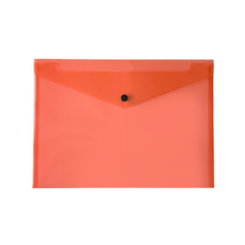 Pack of 12 Janrax A4 Red Document Wallets - Button Stud Folder