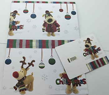 Boofle Merry Christmas Gift Wrap Sheet & Tag Xmas Gift Wrapping Paper present