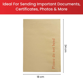Box of 125 B5 Board Back Envelopes (241 x 178mm)