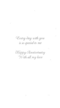 Wonderful Husband Anniversary Luxury Champagne Greeting Card Hand-Finished Cards