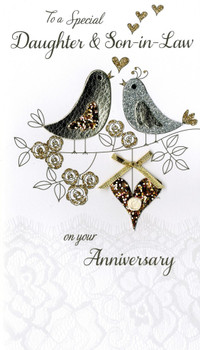 Daughter & Son-in-law handmade Anniversary card by Second Nature