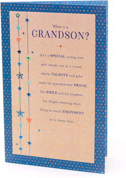 Grandson Birthday Card with Sentimental Words 