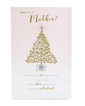 Mother Christmas Card Traditional Nice Words