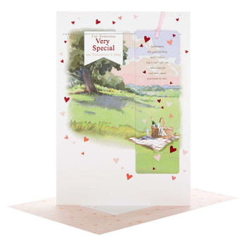 Hallmark Valentine's Day Card 'Detachable Bookmark' Large