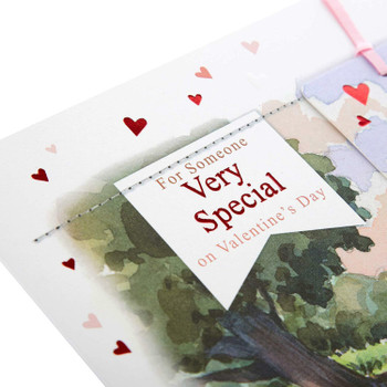 Hallmark Valentine's Day Card 'Detachable Bookmark' Large