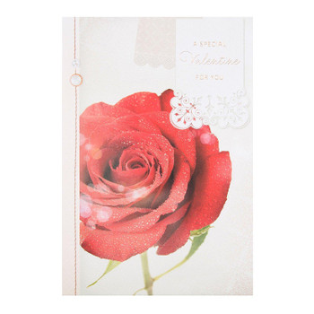 Hallmark Lovely Verse Red Rose Valentine's Day New Card "For You" Medium