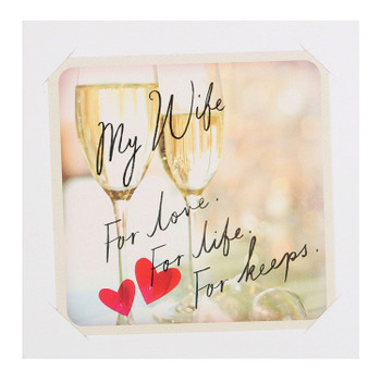 Hallmark Valentine's Day Card For Wife 'For Keeps' Small Square