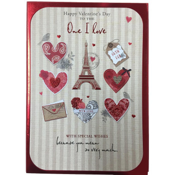 Wishing Well One I Love Card Valentine's Day