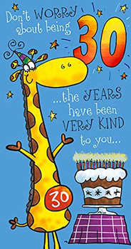 Humorous 30th Birthday Card