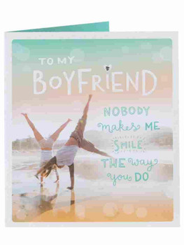 You Make Me Smile Boyfriend Valentine's Day Card