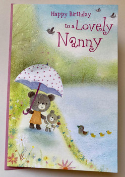 Cute Nanny Birthday Card