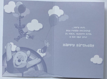 Disney winnie the pooh birthdays are like balloons... birthday card