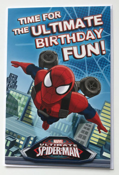 Marvel ultimate spiderman time for the ultimate birthday fun! birthday card