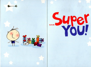 Birthday card World's greatest Son Super cool Super smart Super fun