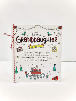 Granddaughter Cute Christmas Card With Lovely Words 