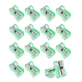 Pack of 100 Green Translucent Pencil Sharpeners