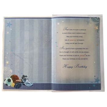 Grandson Xpress Yourself Birthday Card Sentimental Verse