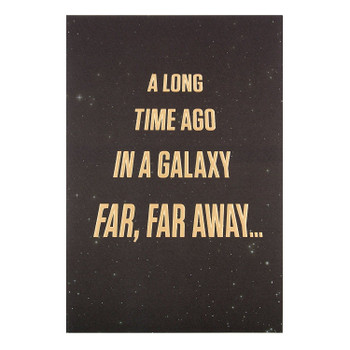 Star Wars Birthday Card Galaxy Far Far Away
